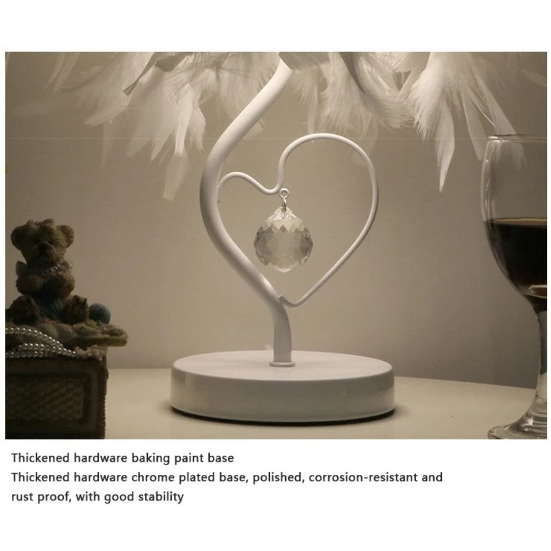 Lampe de Chevet en Plumes