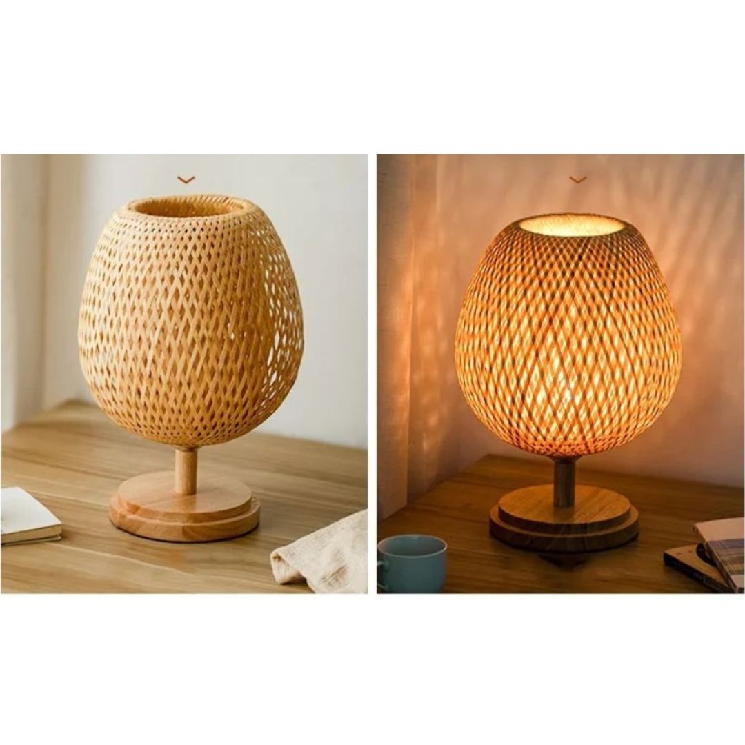 Lampe de Chevet Bambou et Bois petite