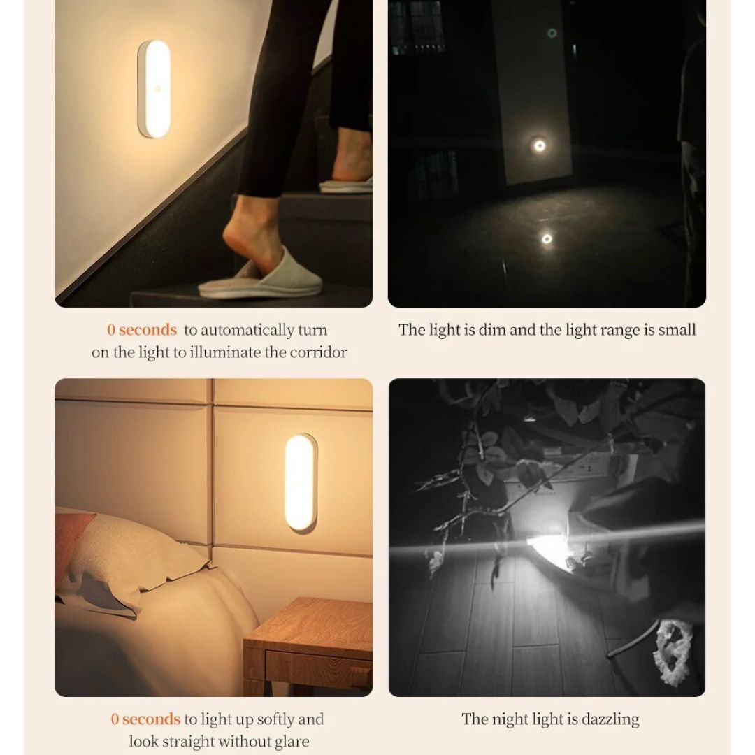 Lampe de Chevet avec Détecteur de Mouvement portable