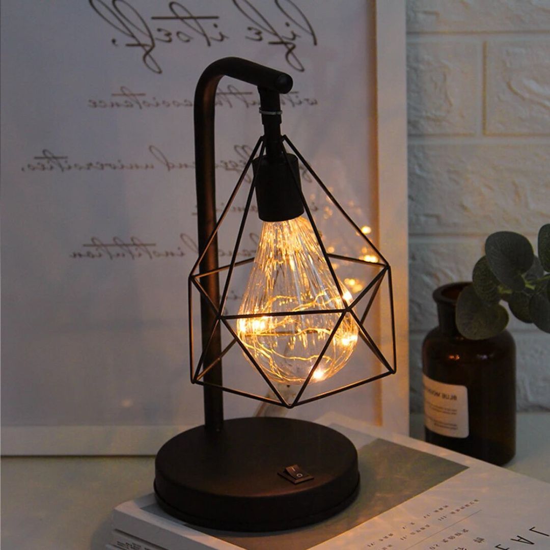 Lampe de Chevet LED Rétro à piles