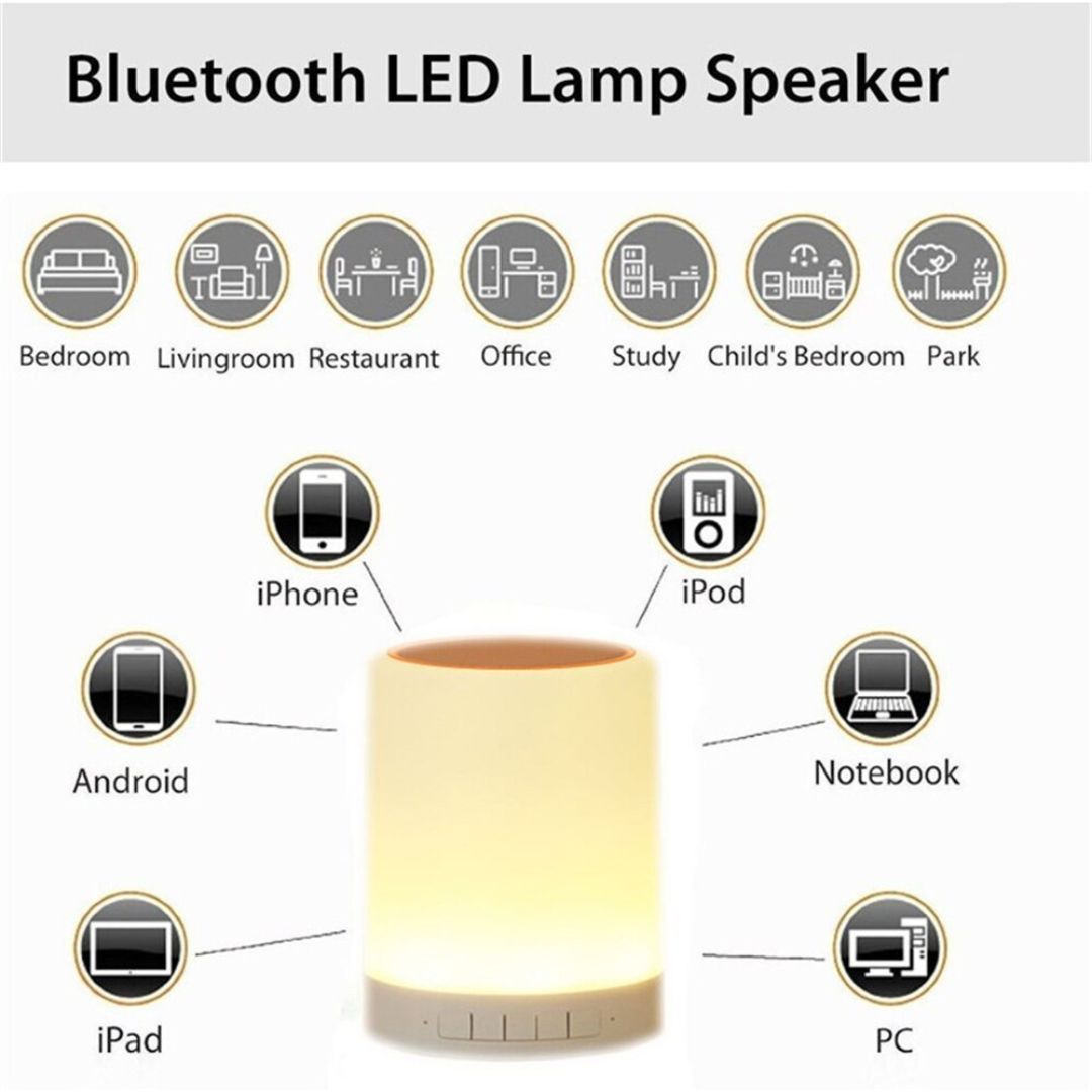 Lampe de chevet sans-fils tactile pratique