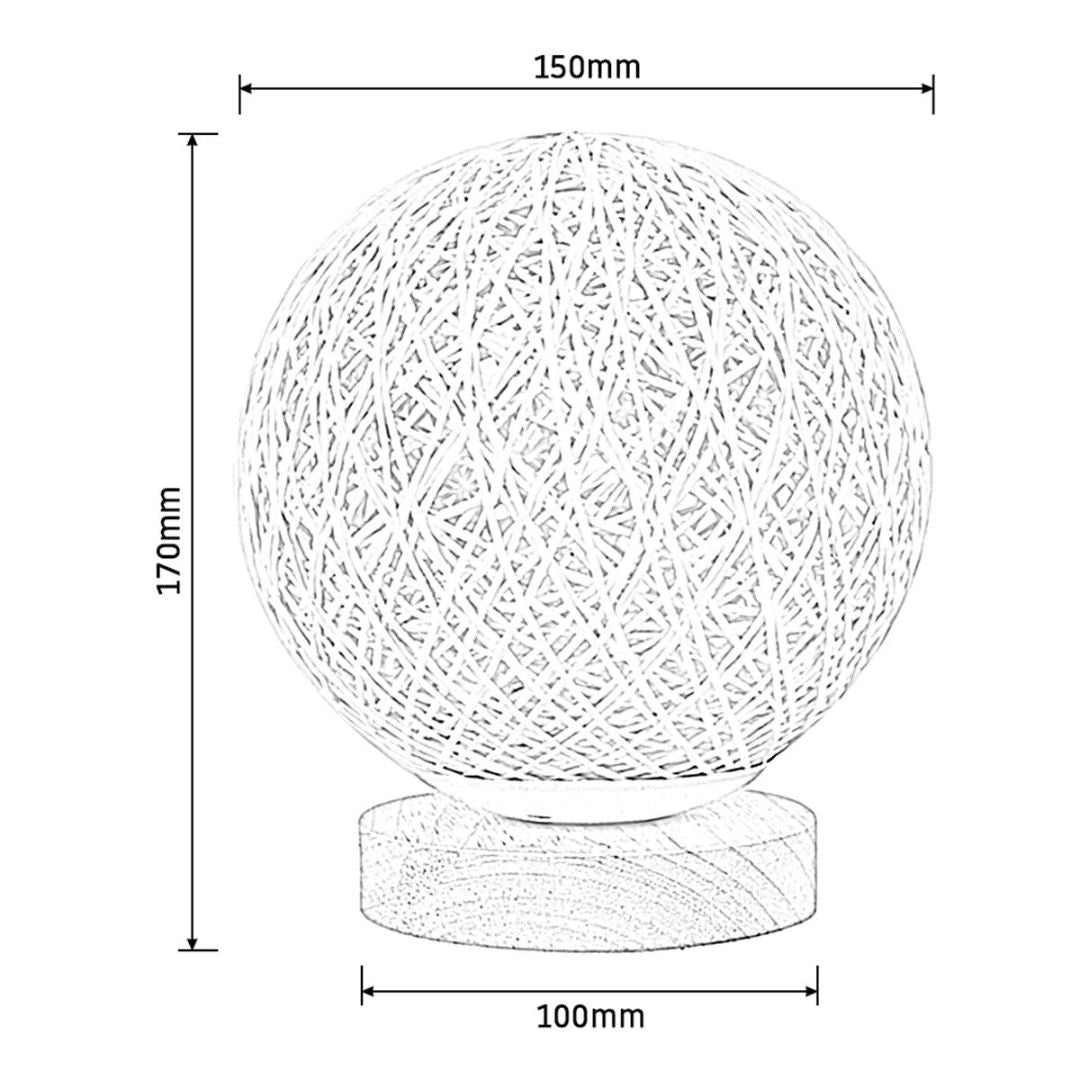 Lampes de Chevet Rotin