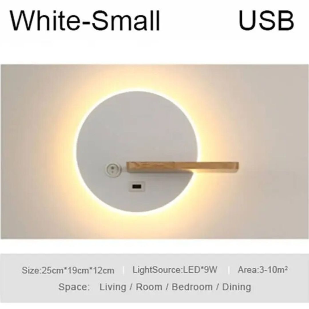 Lampe de Chevet Murale Moderne avec prise usb