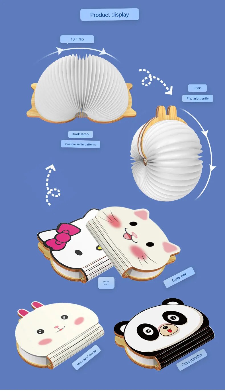 Lampe de chevet livre enfant