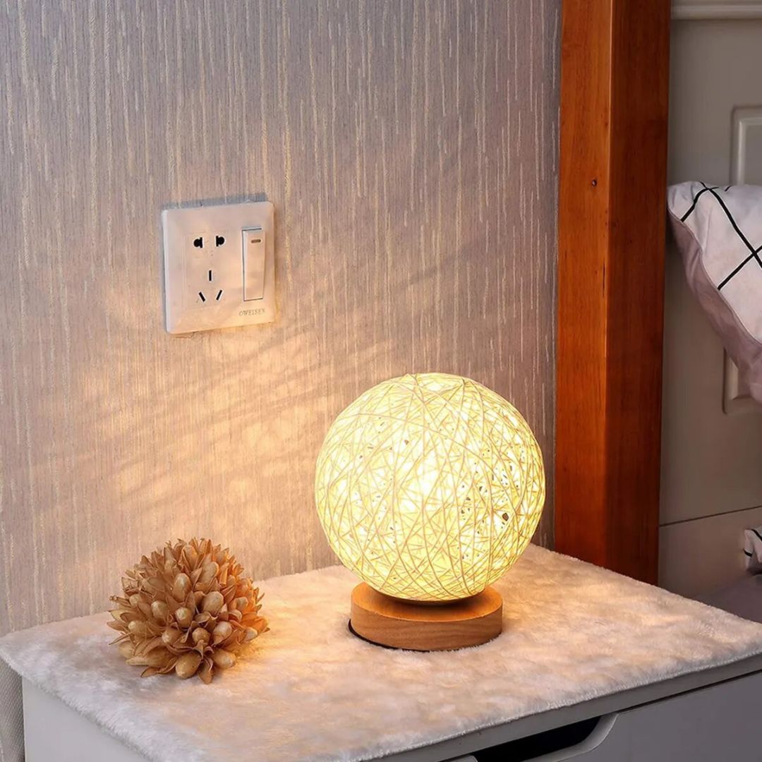 Lampes de Chevet Rotin