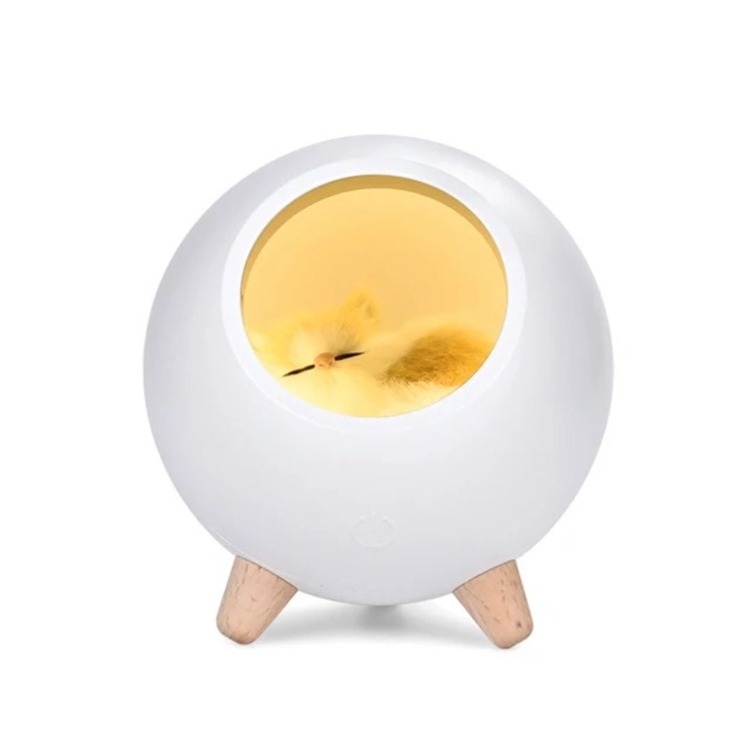 Lampe de Chevet Chaton bleu Bluetooth rechargeable