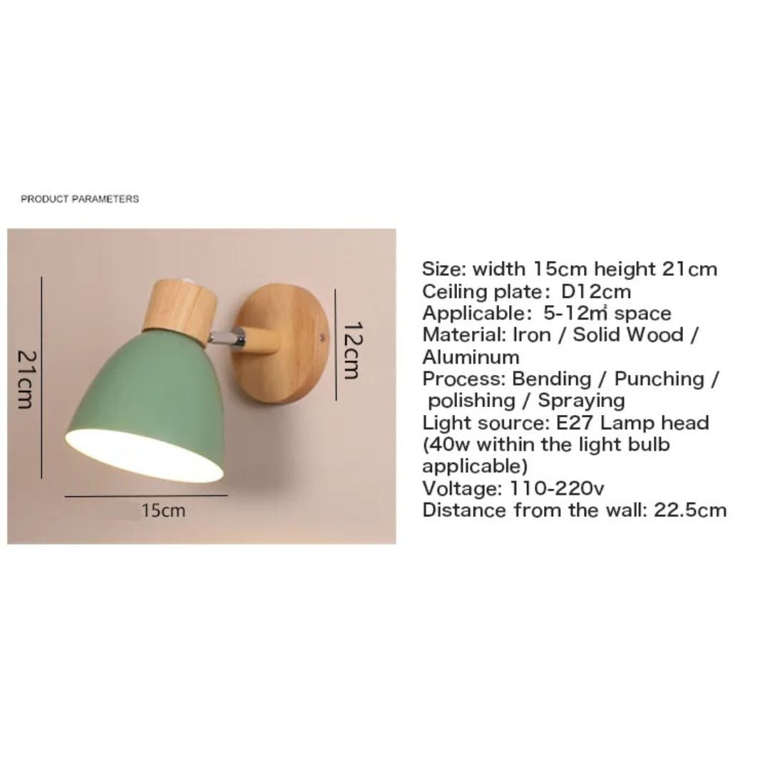 Lampe de Chevet vintage Murale