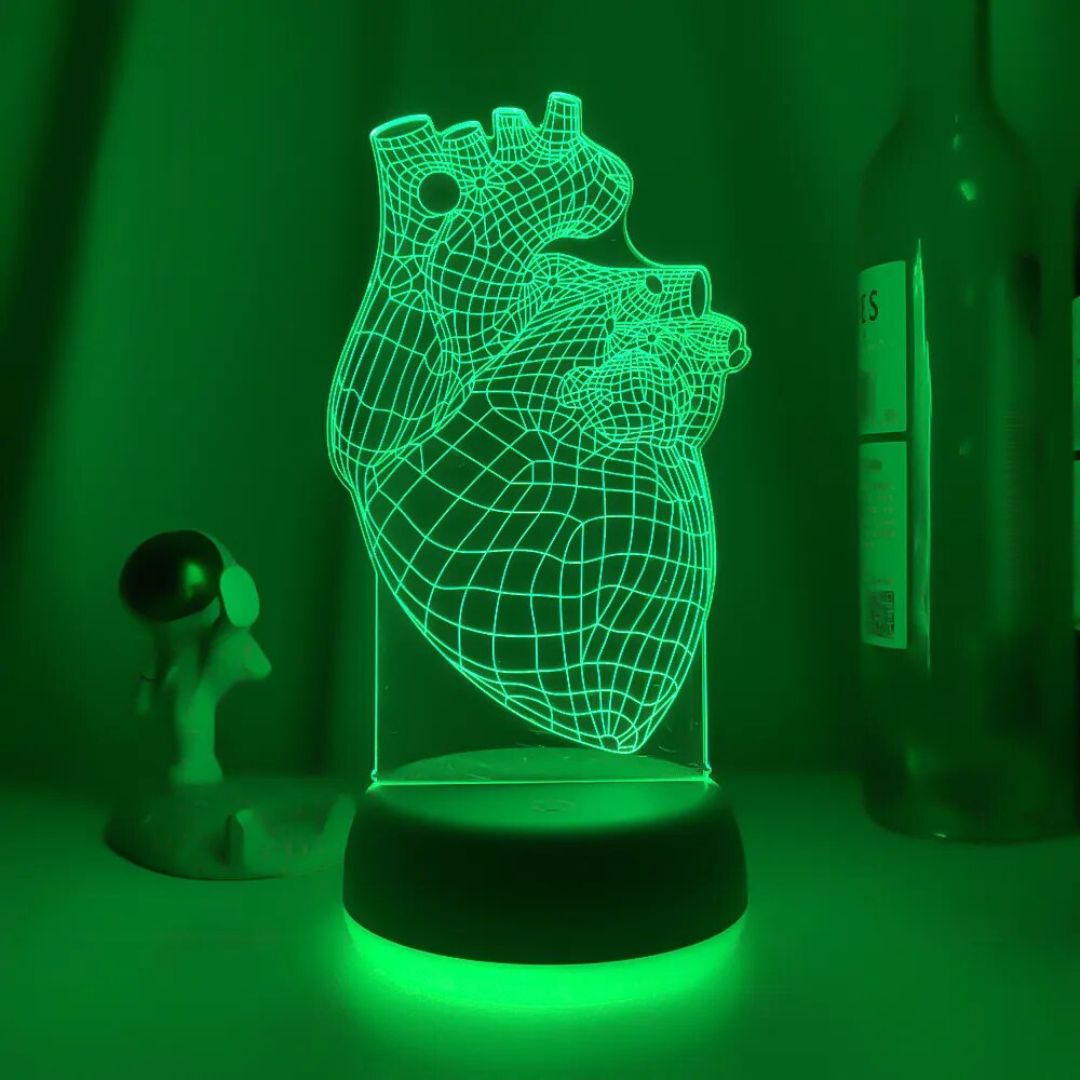 Lampe de chevet Originale Cœurs