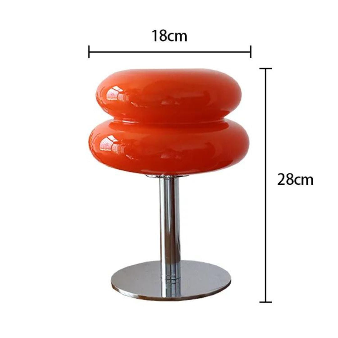 Lampe de Chevet USB avec Abat-Jour en Verre originale