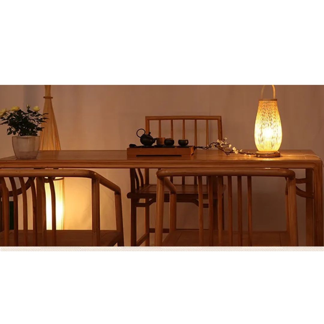 Lampe de Chevet Bambou et Bois