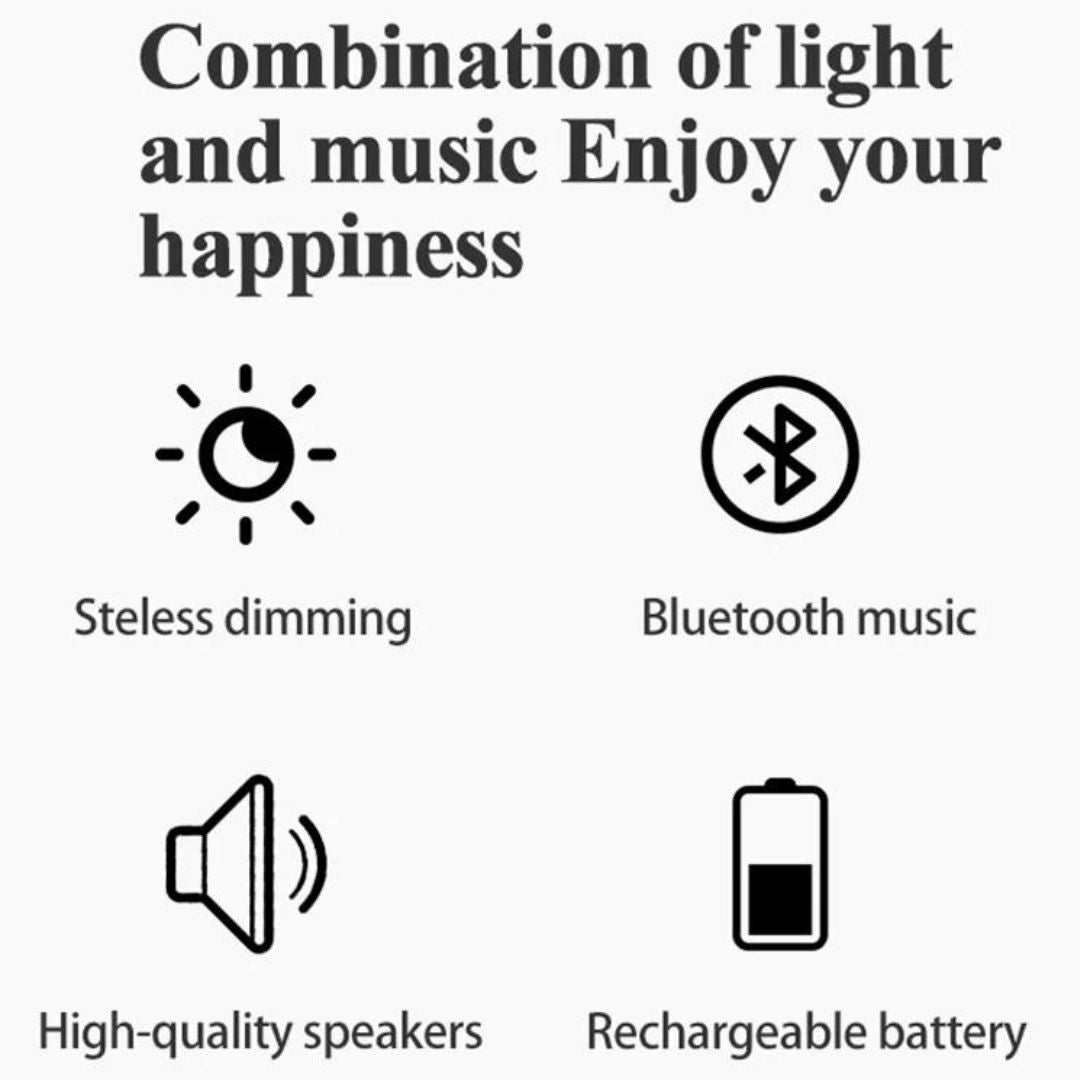 Lampe de Chevet Chaton bleu Bluetooth rechargeable