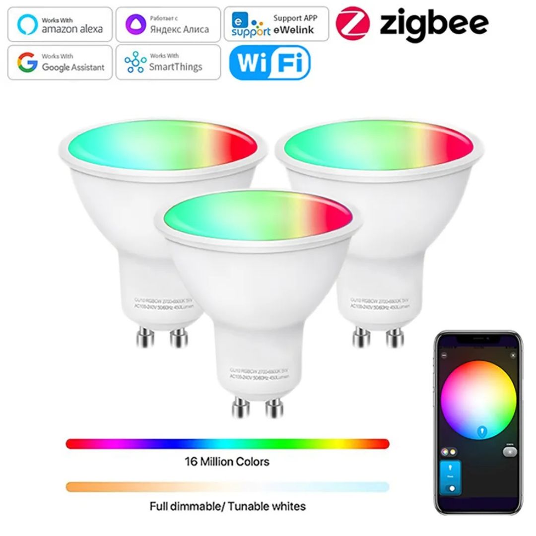 Ampoule GU10 WiFi ou Zigbee
