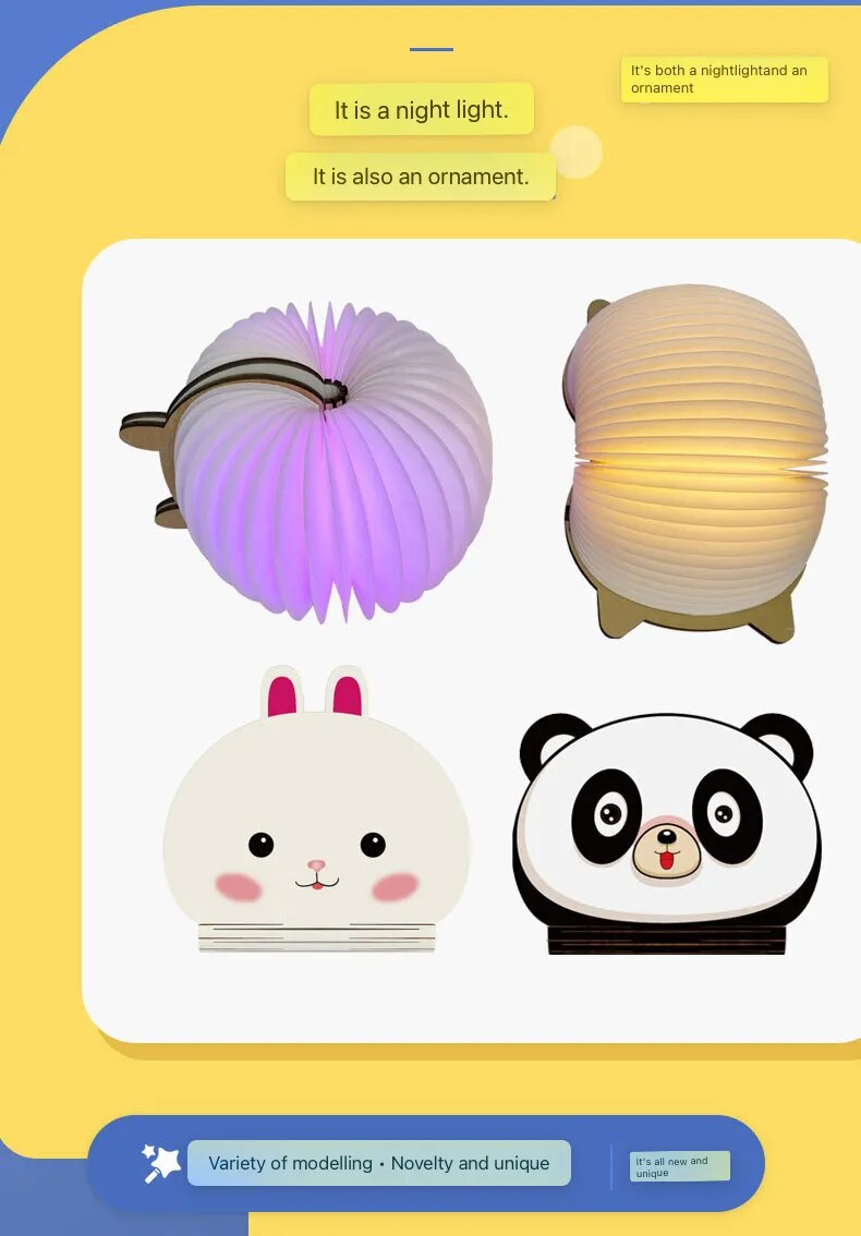 Lampe de chevet livre enfant