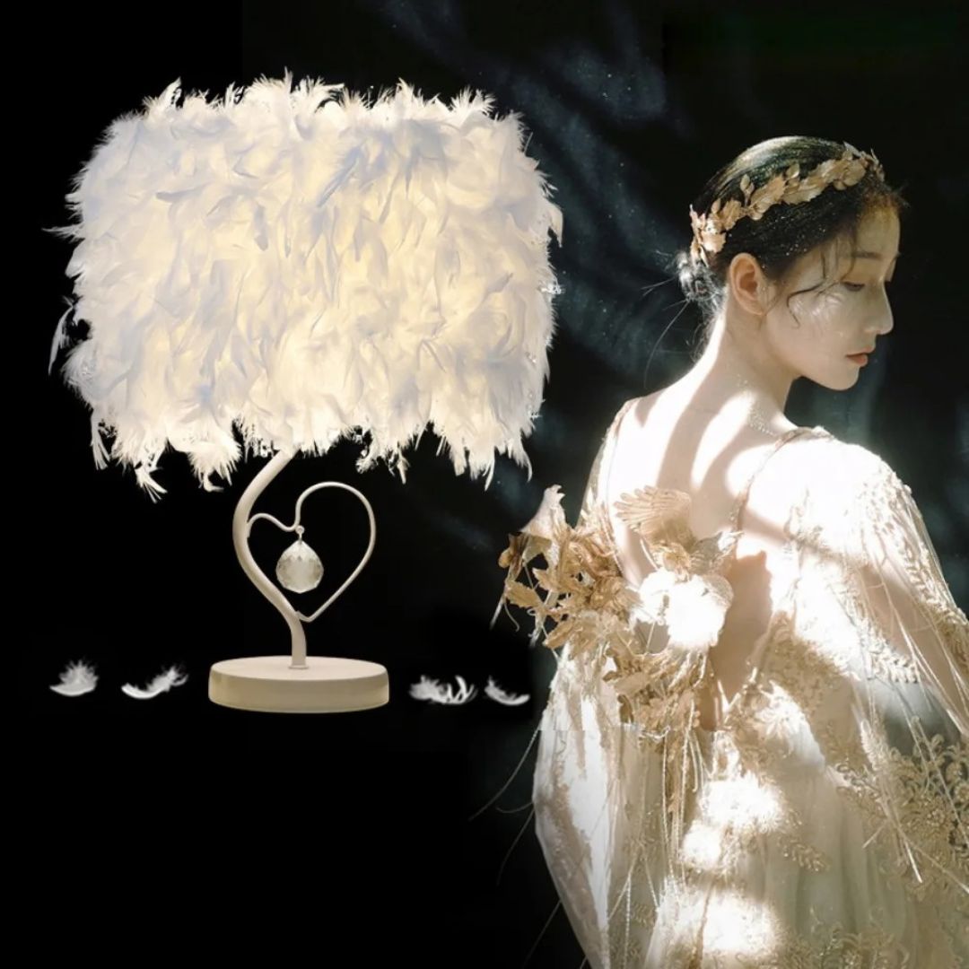Lampe de Chevet en Plumes