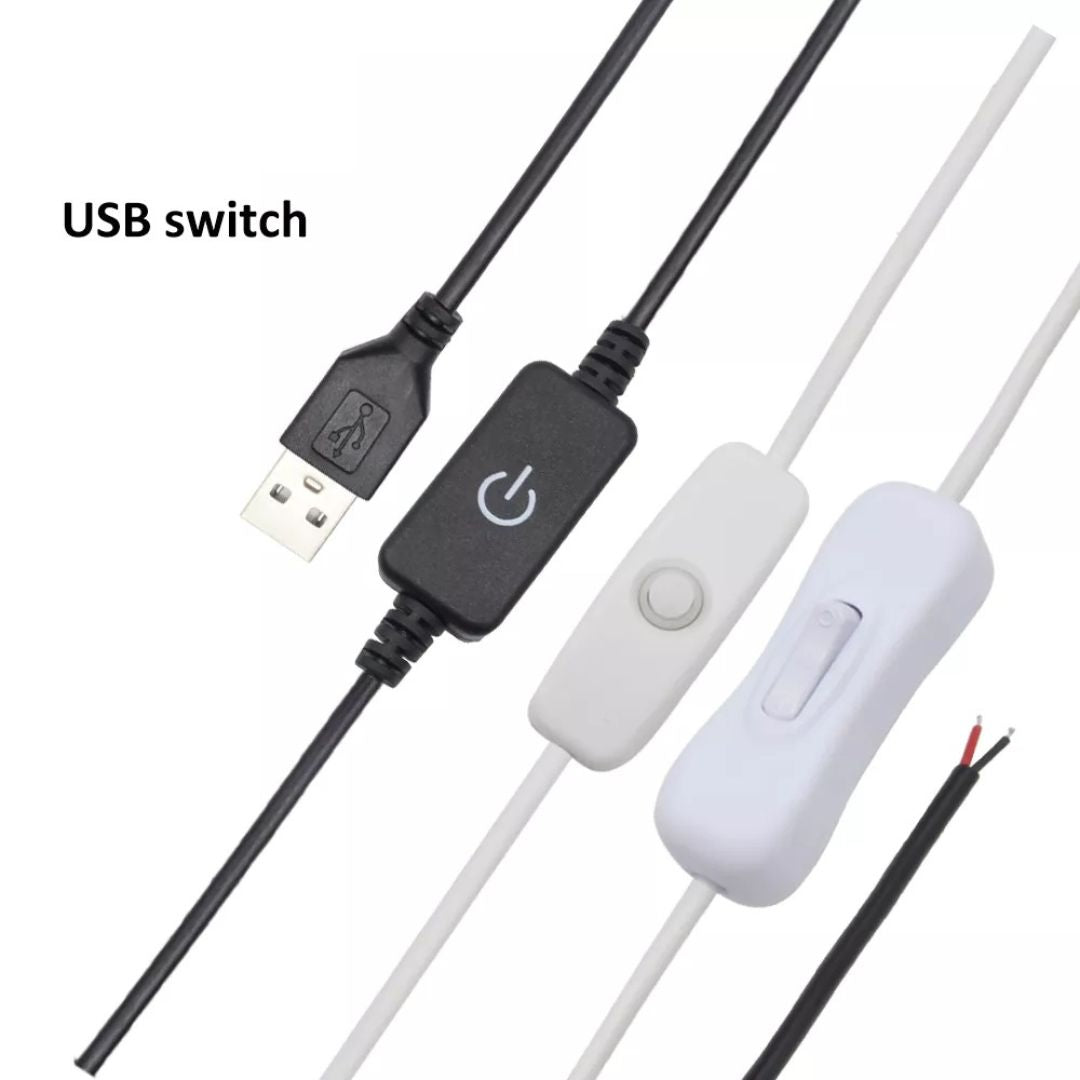 Interrupteur avec Prise USB pour Lampe de Chevet cablé