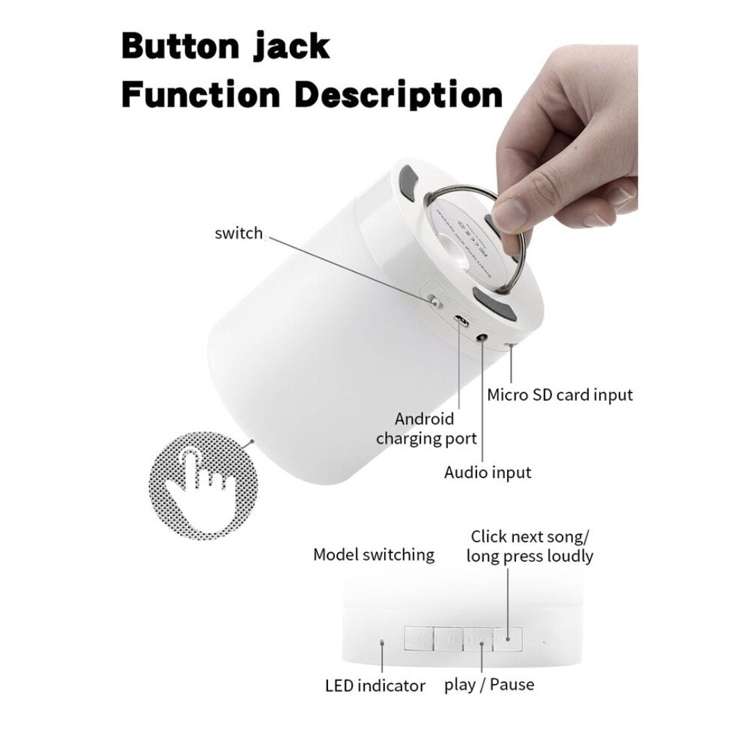 Lampe de chevet sans-fils tactile pratique