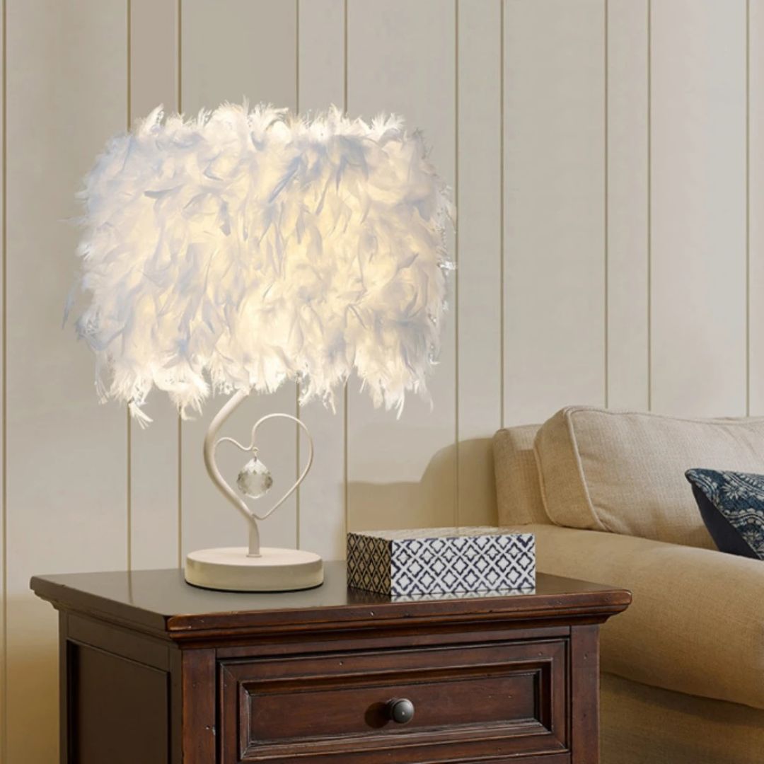 Lampe de Chevet en Plumes