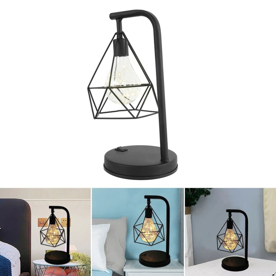 Lampe de Chevet LED Rétro à piles