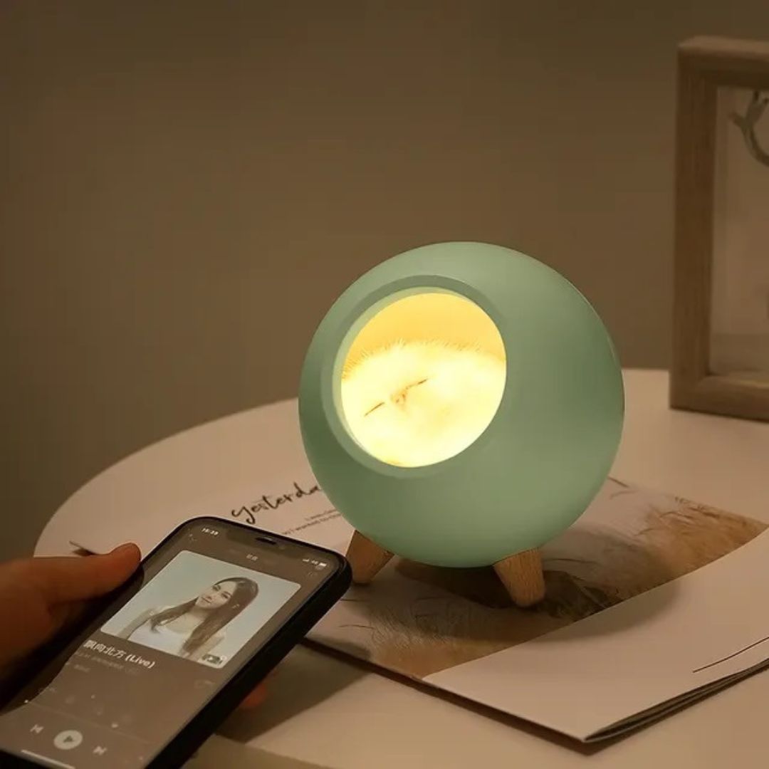 Lampe de Chevet Chaton Bluetooth rechargeable