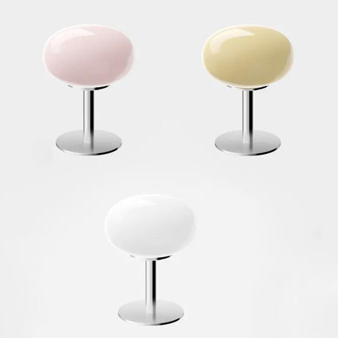 Lampe de Chevet USB avec Abat-Jour en Verre