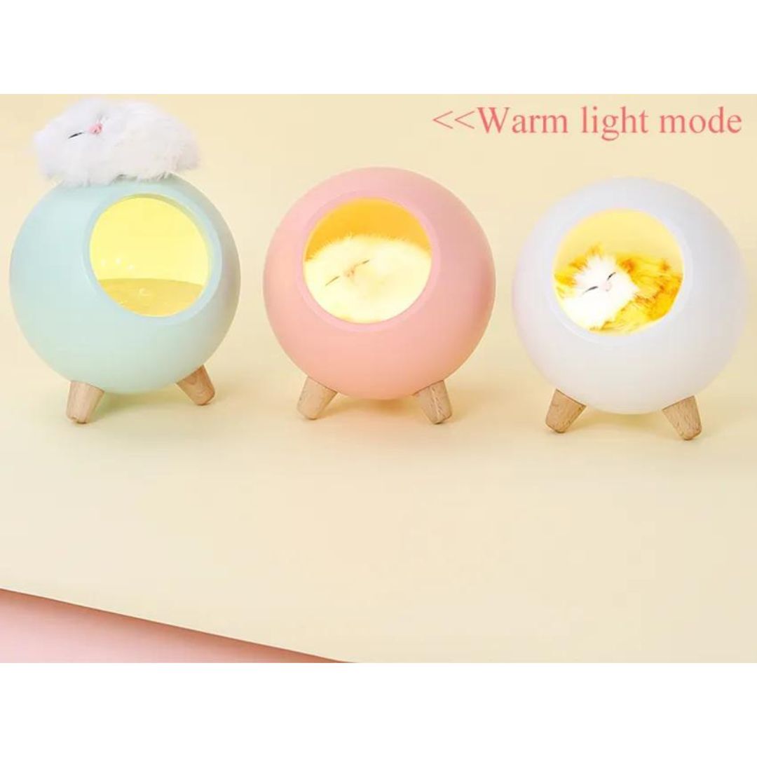 Lampe de Chevet Chaton Bluetooth rechargeable