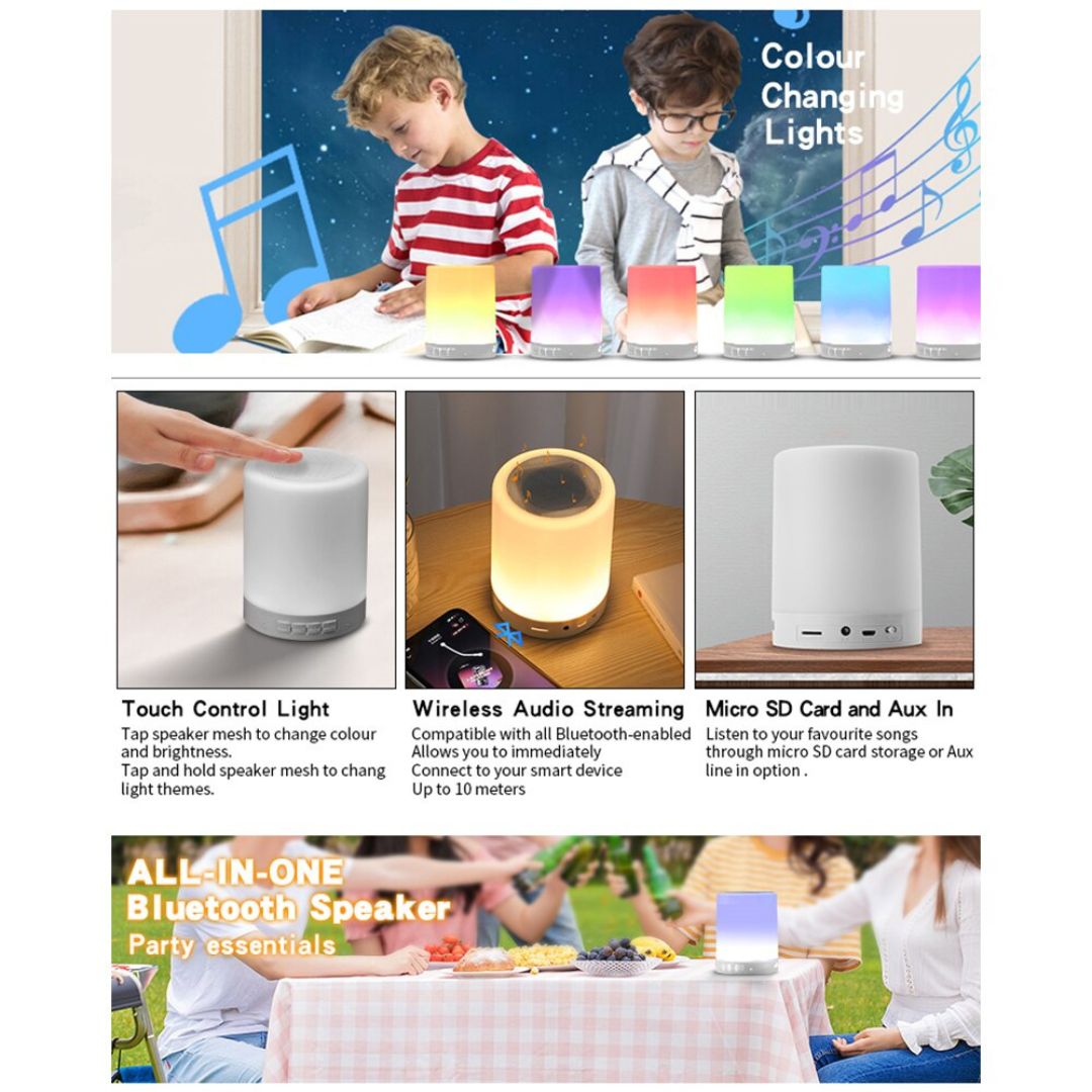 Lampe de chevet sans-fils tactile pratique