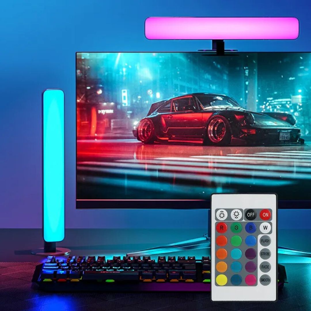 Lampe de Chevet Barre Led avec télécommande