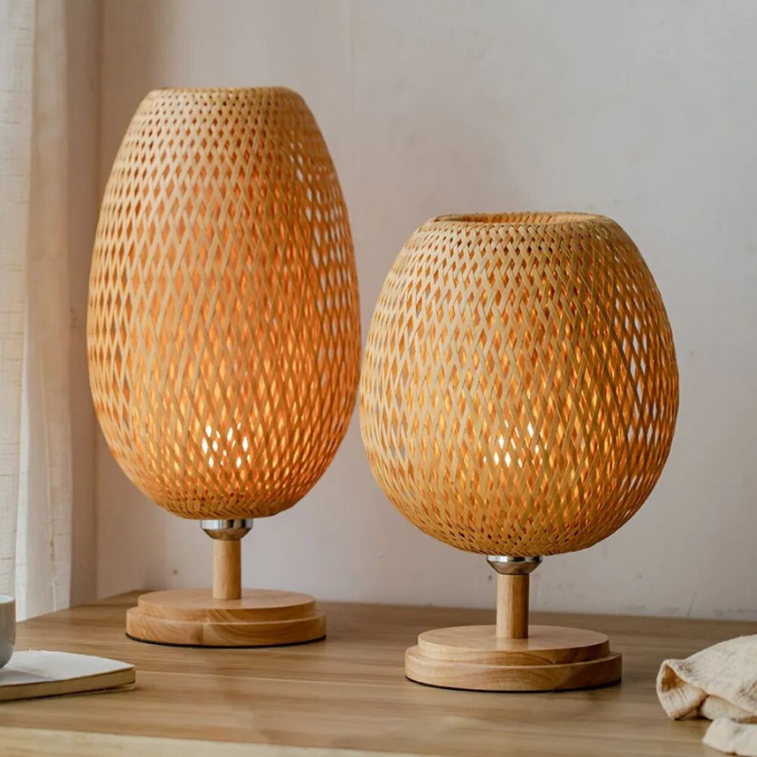 Lampe de Chevet Bambou et Bois petite