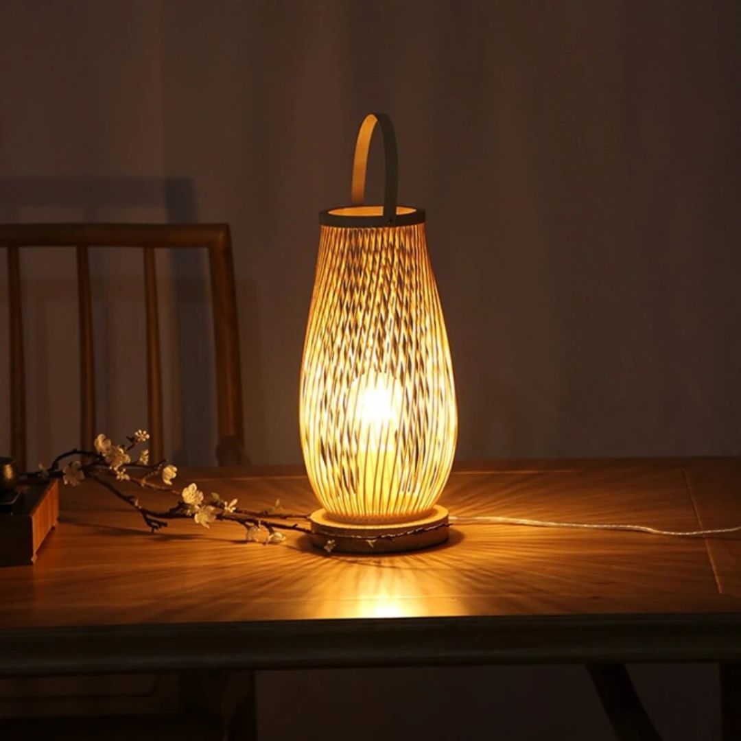 Lampe de Chevet Bambou et Bois