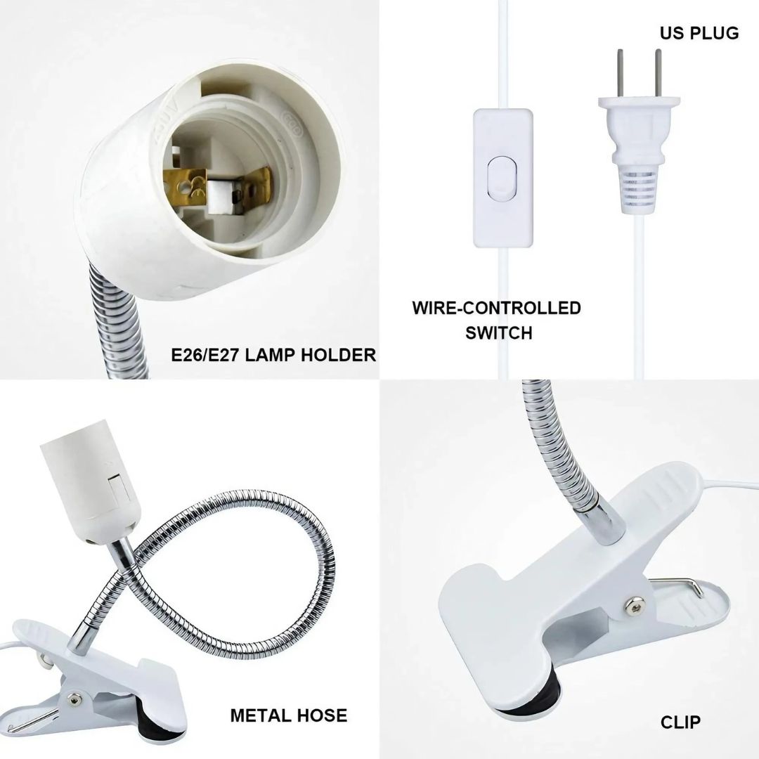 Lampe de Chevet Pince douille E27