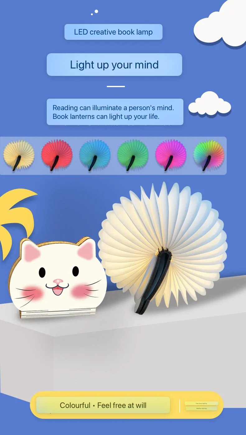Lampe de chevet livre enfant