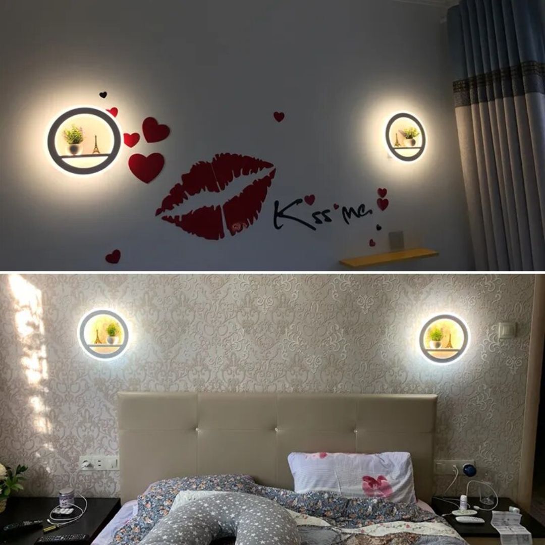 Lampe de Chevet Murale Moderne avec Télécommande