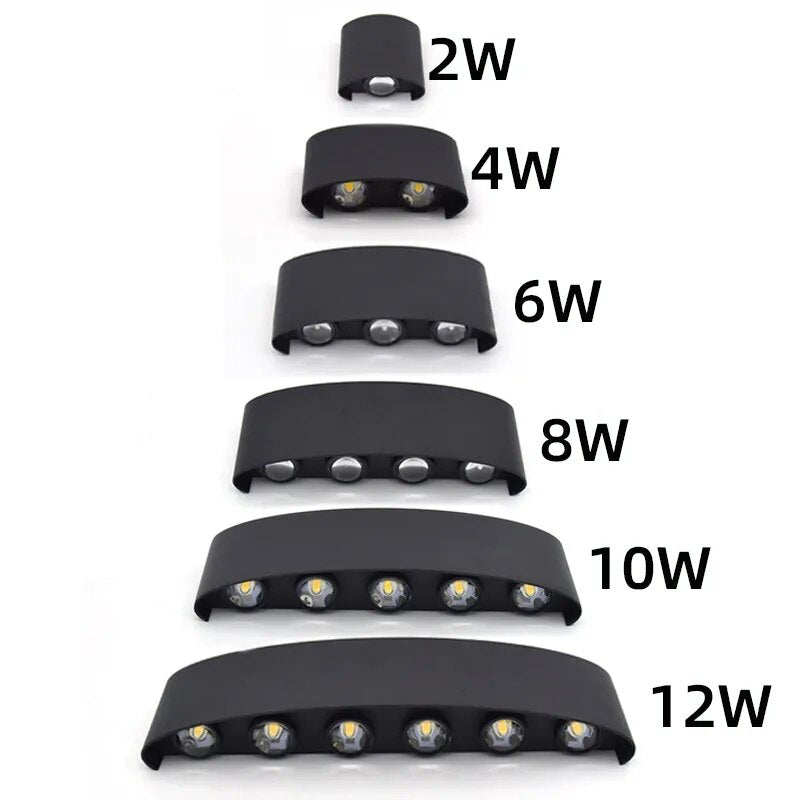 Lampe de chevet Led moderne murale curved