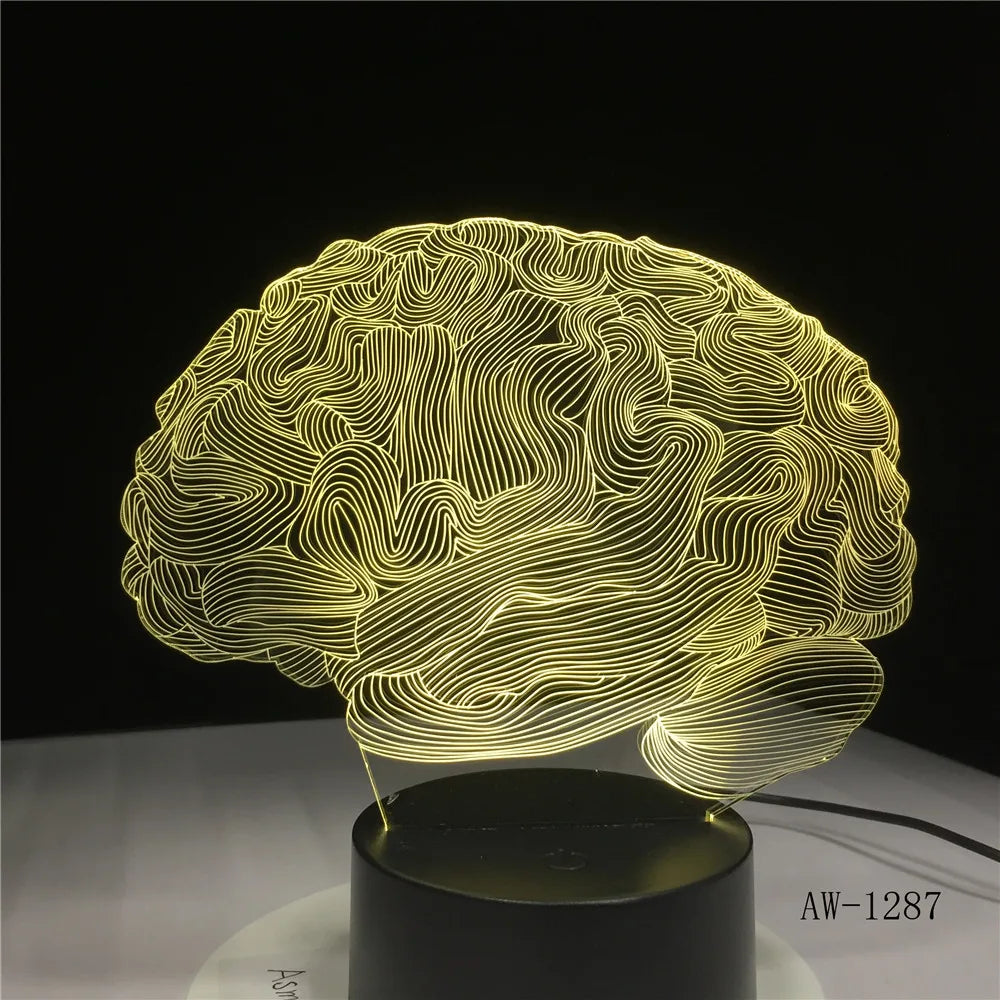 Lampe de chevet originale cerveau