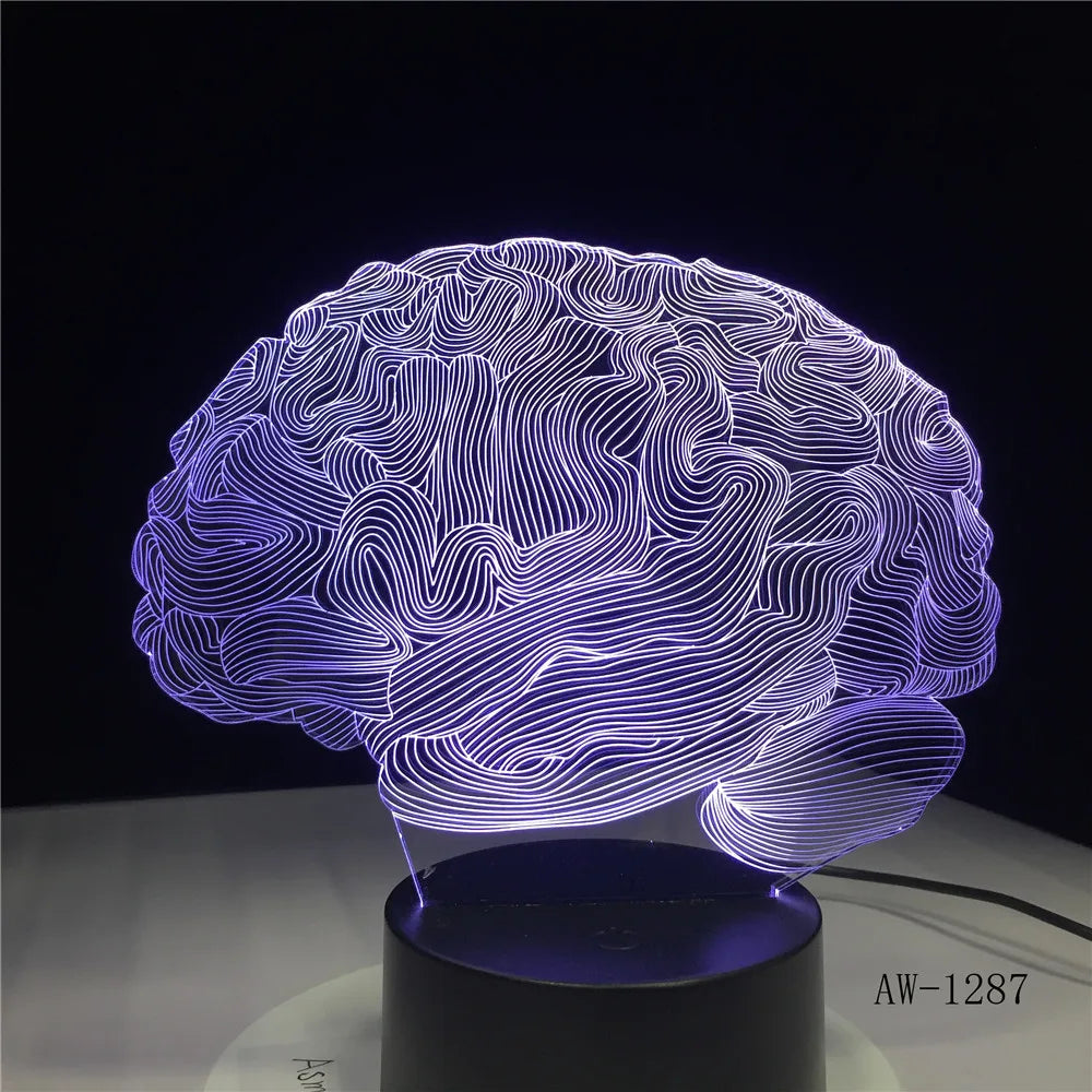 Lampe de chevet originale cerveau
