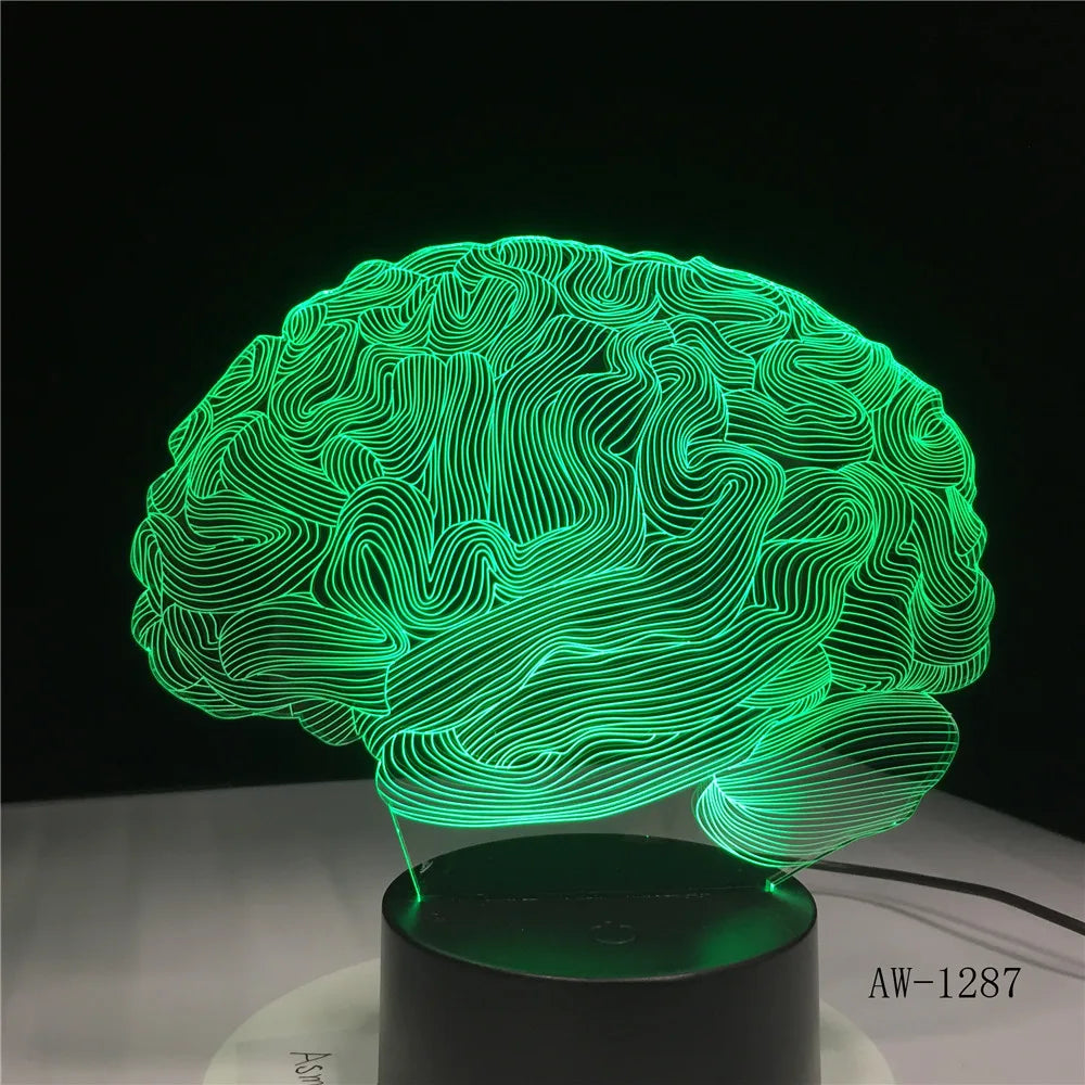 Lampe de chevet originale cerveau