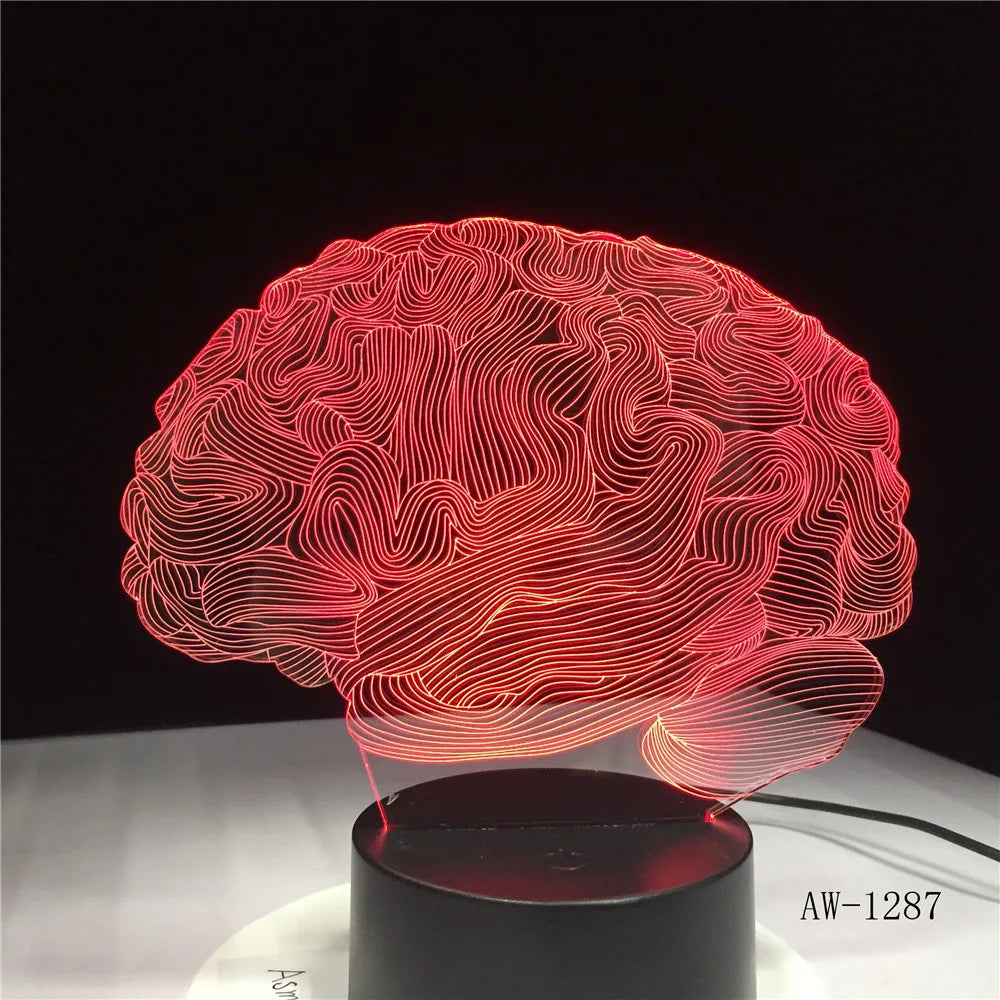 Lampe de chevet originale cerveau