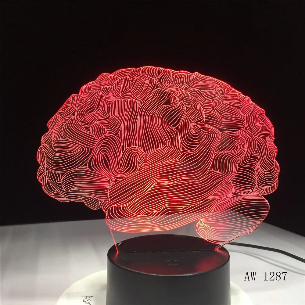 Lampe de chevet originale cerveau
