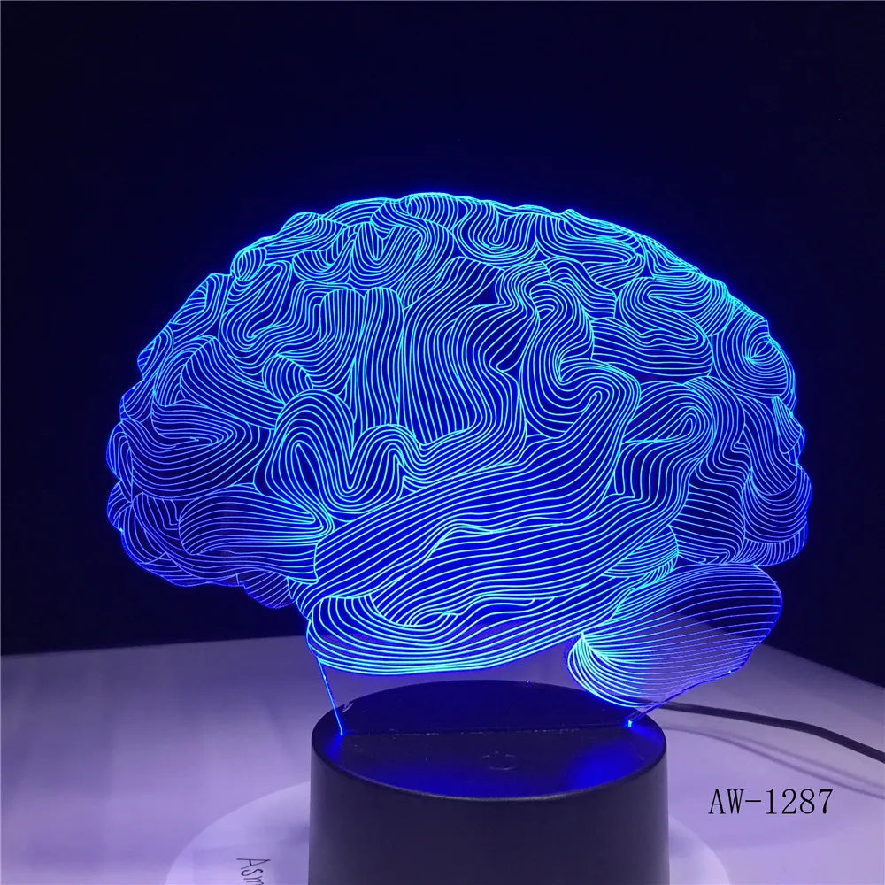 Lampe de chevet originale cerveau