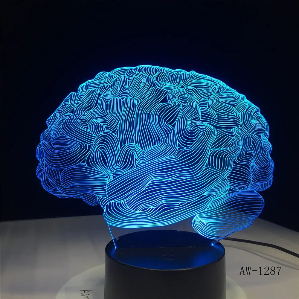 Lampe de chevet originale cerveau