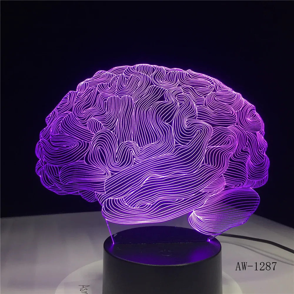 Lampe de chevet originale cerveau