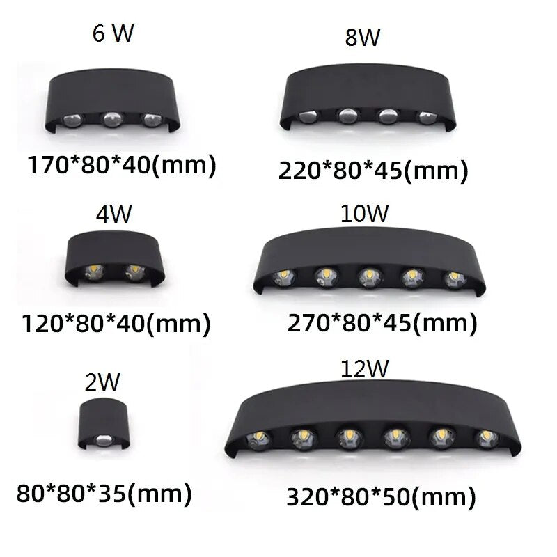 Lampe de chevet Led moderne murale curved