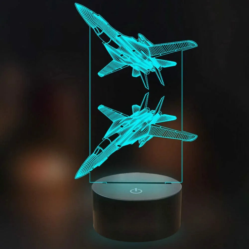 Lampe de Chevet Originale Avion de chasse