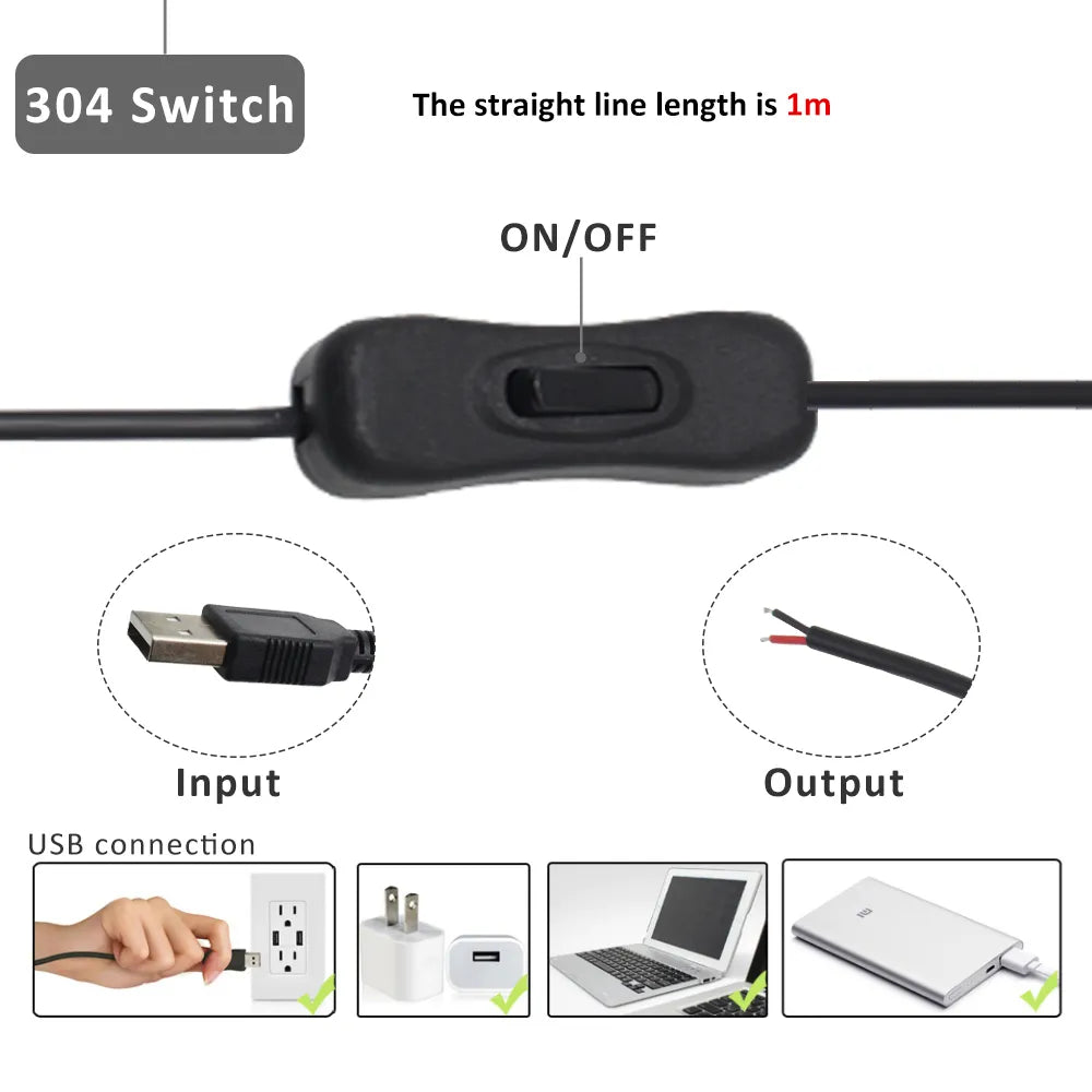 Interrupteur avec Prise USB pour Lampe de Chevet cablé