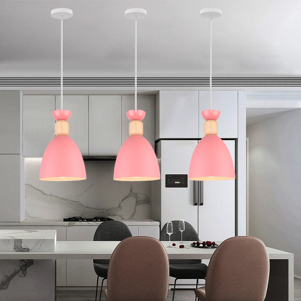 Lampe de Chevet Suspendue Rose