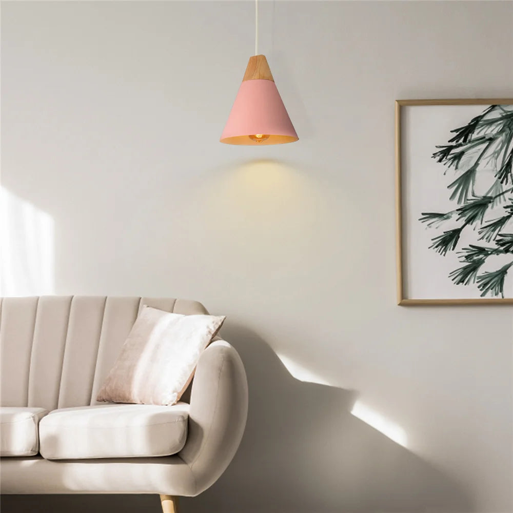 Lampe de Chevet Suspendue Rose
