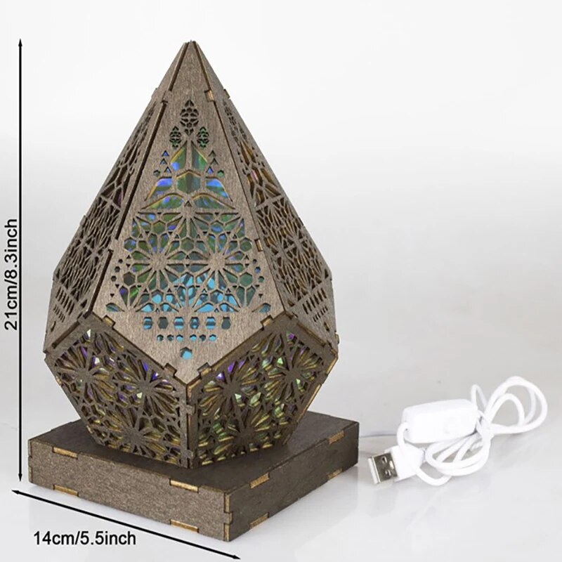Lampe de chevet Bohème Led à piles