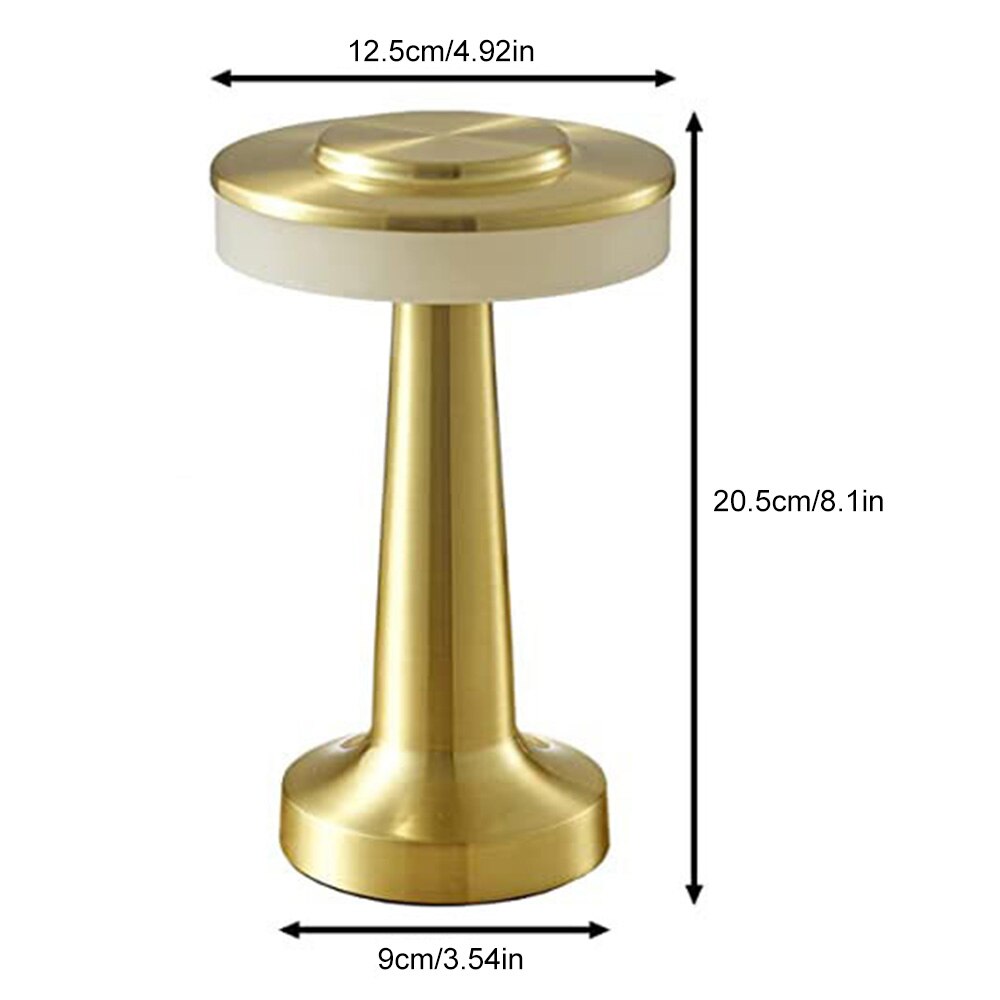 Lampe de chevet led rétro tactile