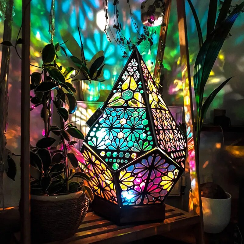Lampe de chevet Bohème Led à piles