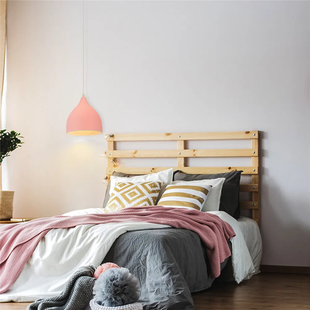 Lampe de Chevet Suspendue Rose